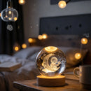 Luminária Bola de Cristal Galáxia 3D