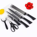 Conjunto de Facas Black Wave – 6 Peças Premium de Aço Inoxidável