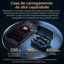 Fone Bluetooth M19 TWS 5.3 – Som Imersivo 9D, Touch e Display Digital