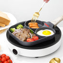 Frigideira Antiaderente Com 3 Divisórias - Multiuso