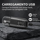 Aparador Elétrico de Pelos do Nariz e Orelha USB – Compacto e Portátil