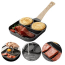 Frigideira Antiaderente Com 3 Divisórias - Multiuso