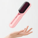 Escova Alisadora Portátil Mini USB Sem Fio – Compacta e Recarregável