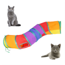 Túnel Dobrável para Gatos – Brinquedo Labirinto Interativo Tipo S