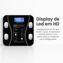 Balança Digital de Bioimpedância Bluetooth até 180kg – Resultados Direto no Celular