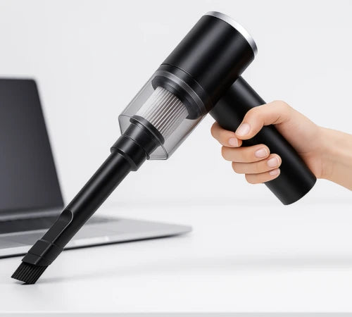 Aspirador de Pó Mini Portátil para Carros e Casa | Compacto, Recarregável via USB, Bateria de Longa Duração e Limpeza Eficiente em Qualquer Lugar