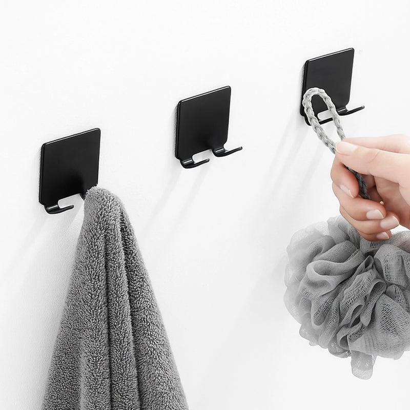 KIT 6 - Suporte Multifuncional de Parede – Aço Inoxidável