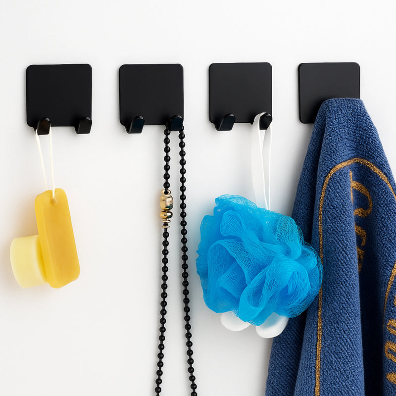 KIT 6 - Suporte Multifuncional de Parede – Aço Inoxidável