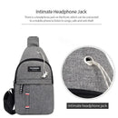 Pochete Masculina Impermeável de Grande Capacidade para Esporte e Viagem