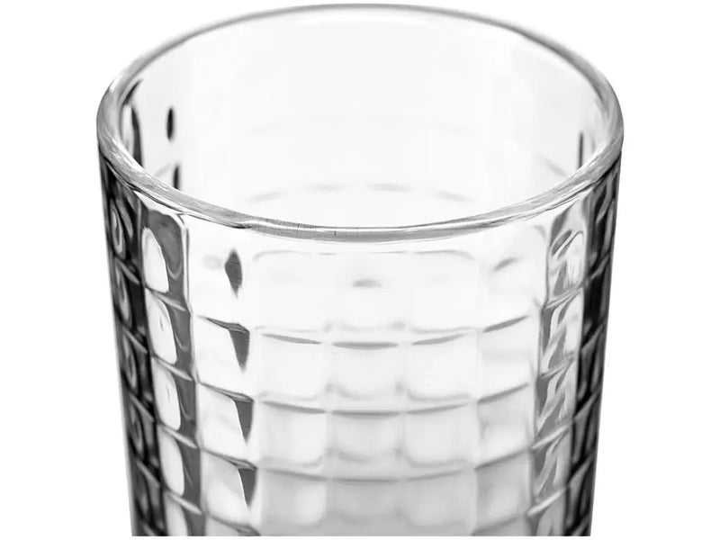 Conjunto 6 Copos de Vidro Haus Concept 255ml – Design Waffle Elegante