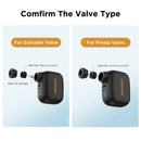 Mini Bomba Elétrica Portátil para Bicicleta 100 PSI – Presta e Schrader