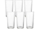 Conjunto 6 Copos de Vidro Haus Concept 255ml – Design Waffle Elegante