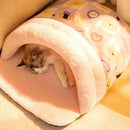 Cama Pet Cozy Cave Dobrável – Ninho Aconchegante para Cães e Gatos